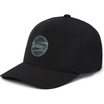 Travismathew Long Journey Snapback Baseball Cap In Black