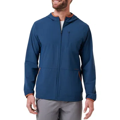 Travismathew Long Layover Hoodie In Blue