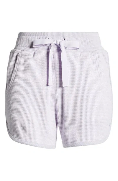 Travismathew Long Weekend Waffle Shorts In Heather Iris