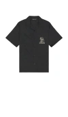 Travismathew Lost Cave Shirt In Heather Black