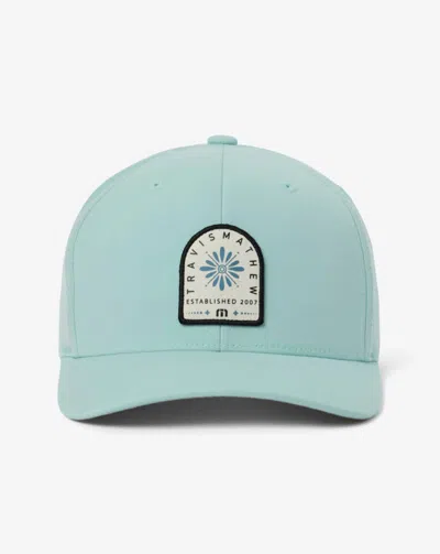 Travismathew Loyalty Points Snapback Hat In Seafoam Green
