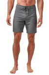 Travismathew Making It Reef Board Shorts In Dark Olive