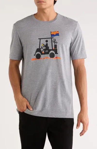 Travismathew Man Of The Desert Cotton Graphic T-shirt In Gray