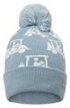 Travismathew Mapes Pompom Beanie In Dusty Blue