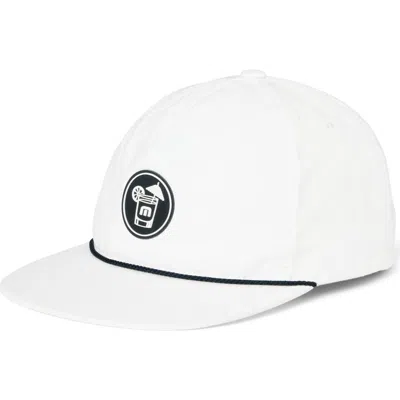 Travismathew Margarita Pitcher Snapback Baseball Cap In White