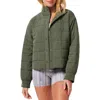 Travismathew Marin Quilted Jacket In Green