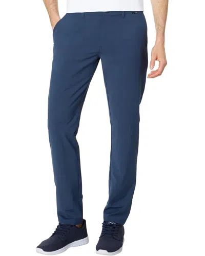 Travismathew Men's  Otc Tech Chino Pants Navy Cotton Blend Straight Leg Kfc417 In Blue