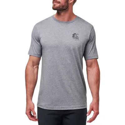 Travismathew Mermaid Caves Heathered Graphic T-shirt In Heather Grey