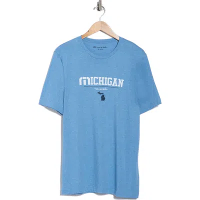 Travismathew Michigan Graphic T-shirt In Blue