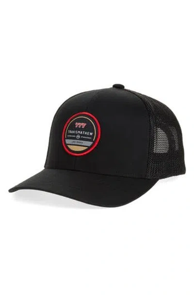 Travismathew Mojave Sunrise Adjustable Baseball Cap In Black