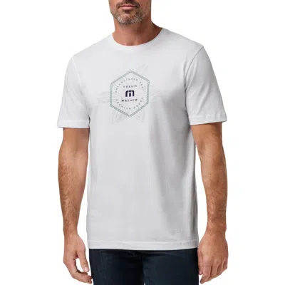 Travismathew Money Talks Cotton Graphic T-shirt In White