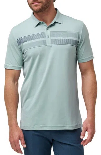 Travismathew Moraga Chest Stripe Polo In Arona