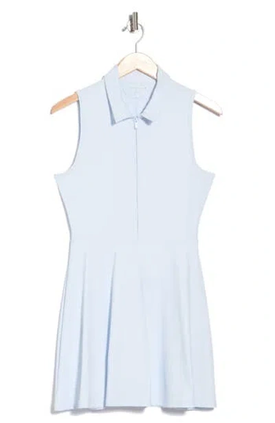 Travismathew Move Half-zip Sleeveless Dress In Ancient Water