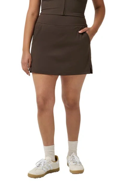 Travismathew Move Knit Game Set Match Skort In Brown