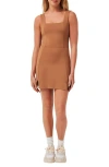 Travismathew Move Tank Minidress In Heather Chestnut