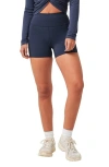 Travismathew Moveknit Bike Shorts In Blue