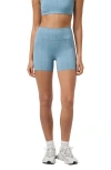 Travismathew Moveknit Bike Shorts In Smoke Blue Multi