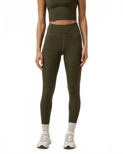 Travismathew Moveknit Bonded Leggings In Grape Leaf In Gold
