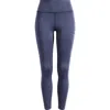 Travismathew Moveknit Bonded Pocket Leggings In Heather Navy Blazer