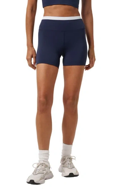 Travismathew Moveknit Bonded Shorts In Blue