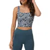 Travismathew Moveknit Camouflage Crop Tank In Green