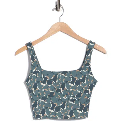 Travismathew Moveknit Crop Tank In Dark Slate Multi