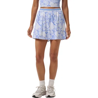 Travismathew Moveknit Floral Skort In Blue