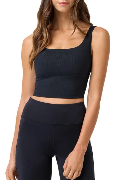 Travismathew Moveknit Rib Tank In Black