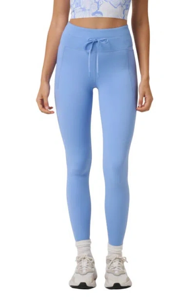Travismathew Moveknit Tie Bonded Leggings In Blue