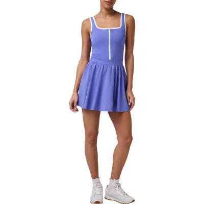 Travismathew Moveknit Zip Court Dress In Purple
