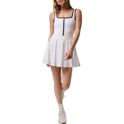 Travismathew Moveknit Zip Court Dress In White