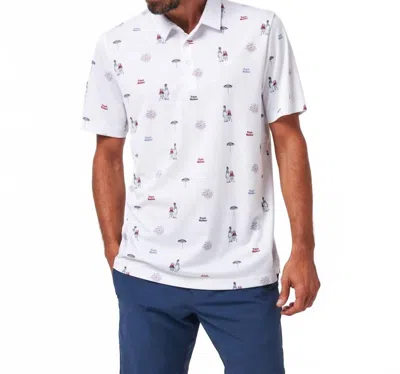 Travismathew Neighborhood Party Polo In White In Multi