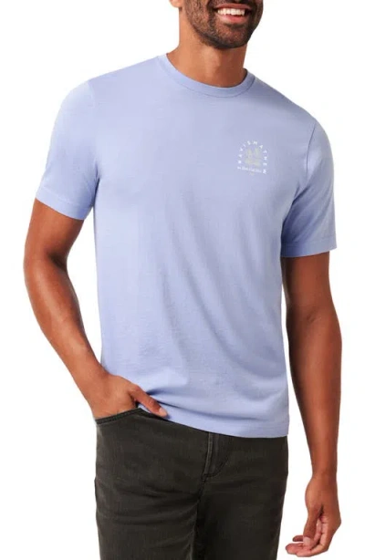 Travismathew Night Diver Cotton Graphic T-shirt In Heather Violet Storm