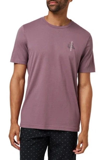 Travismathew No Itinerary Cotton Graphic T-shirt In Purple