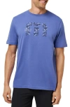Travismathew No Looking Back Logo Graphic T-shirt In Blue