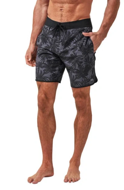 Travismathew No Wake Zone Board Shorts In Black