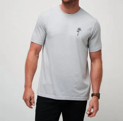 Travismathew On The Bay Golf T-shirt In Heather Light Grey In Multi