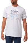 Travismathew On Vacation Graphic T-shirt In White