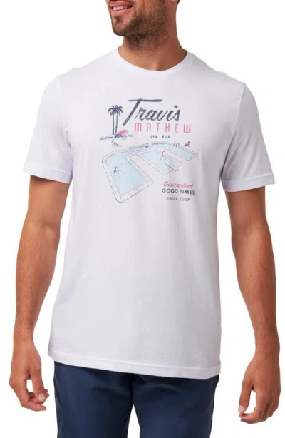 Travismathew On Vacation Graphic T-shirt In White