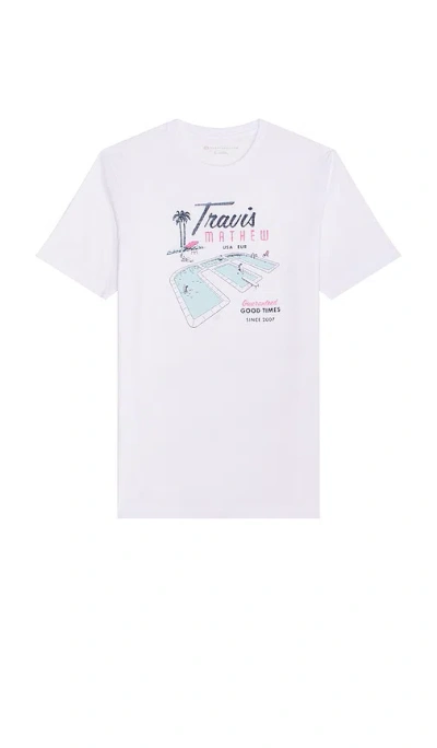 Travismathew On Vacation Tee In 白色