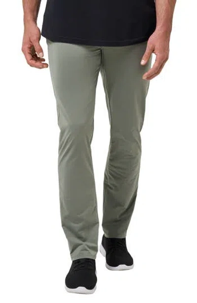 Travismathew Open To Close Performance Pants In Dark Olive