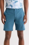 Travismathew Open To Close Tech Chino Shorts In Dark Teal Tiki