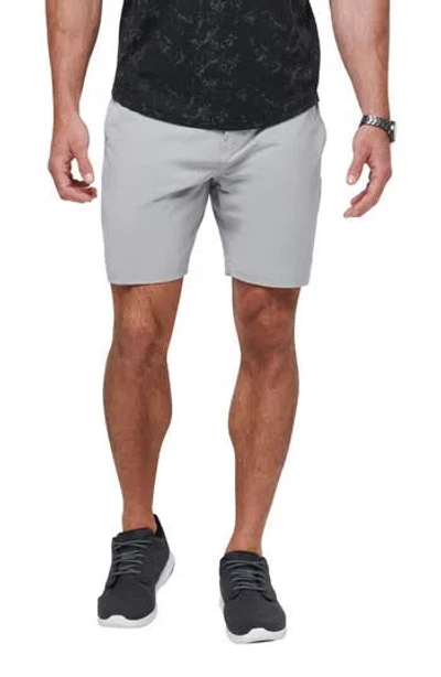 Travismathew Open To Close Tech Chino Shorts In Heather Sleet