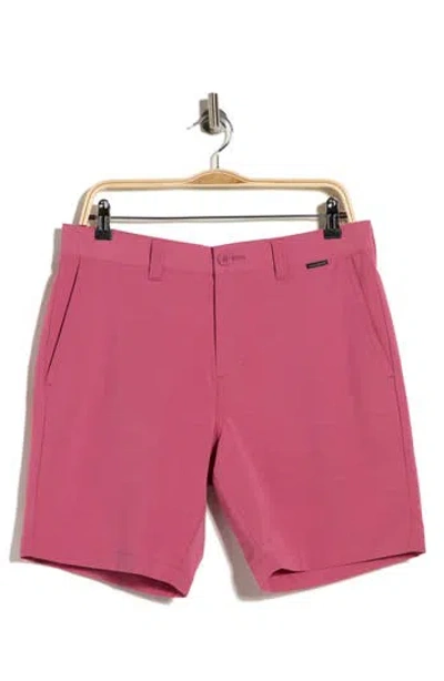Travismathew Open To Close Tech Chino Shorts In Pink