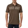 Travismathew Orchard Walk Floral Stripe Polo In Brown