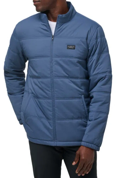 Travismathew Palisades Nylon Puffer Jacket In Navy