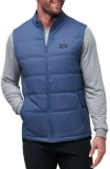Travismathew Palisades Nylon Puffer Vest In Navy
