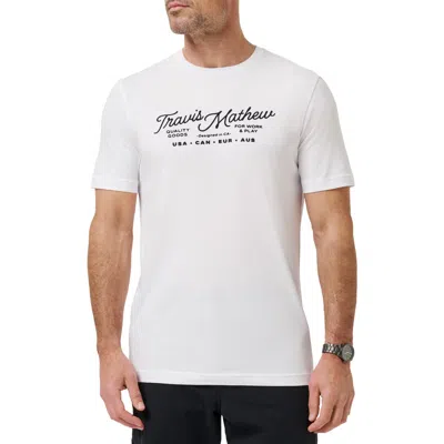 Travismathew Perfect Plan Graphic T-shirt In White