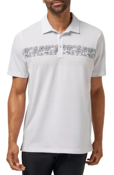 Travismathew Performance Jersey Flight Polo Shirt In Blue