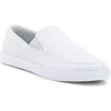 Travismathew Phenom Slip-on Sneaker In Heather Light Grey Woven